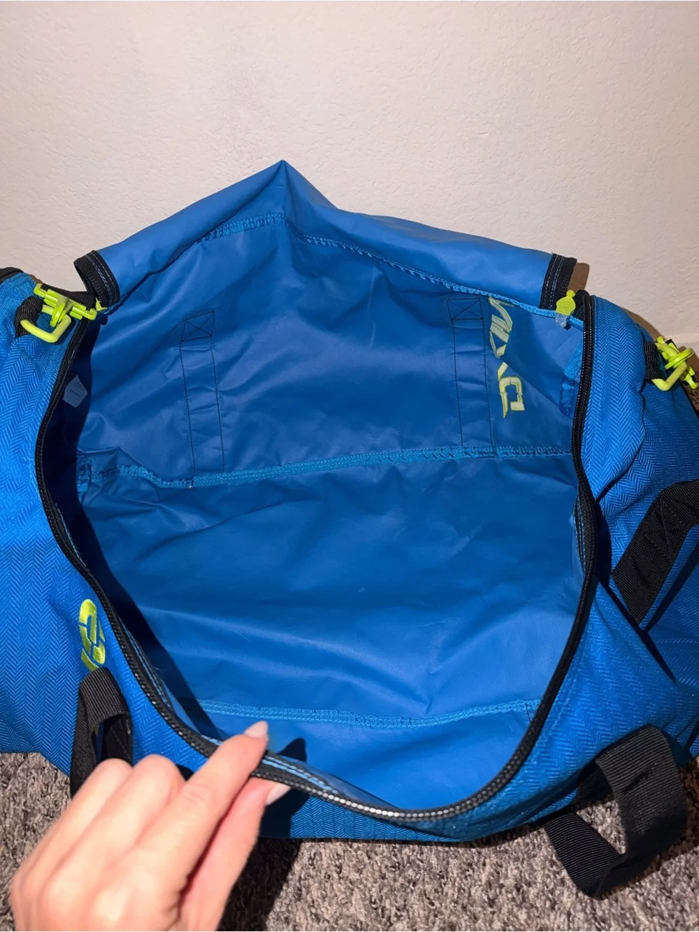 Dakine Blue Men's Duffel Bag with Black Straps